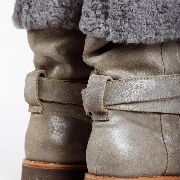 Brunello Cucinelli Shearling Ankle Boots - Picture 5 of 11